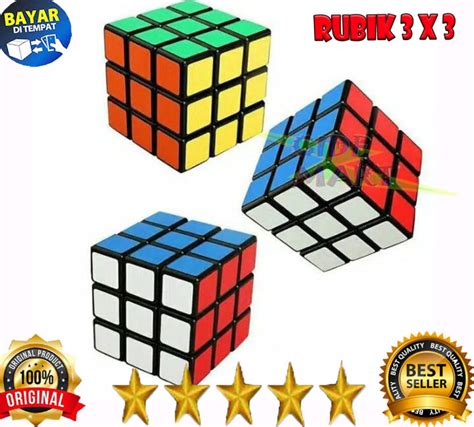 Rubik Cube 3x3 / Mainan Puzzle Rubrik Rubik Cube Cubes 3x3x3 Warna ...