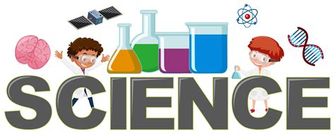 Science logo with elements 1361044 Vector Art at Vecteezy