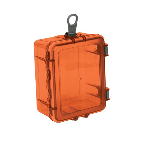 Outdoor Products Large Watertight Case Dry Box, Orange, 8" x 6.75" x 3. ...