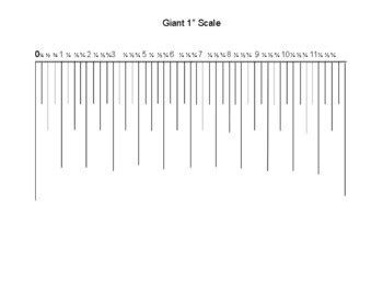 Giant 1" Scale Ruler Inch Section by Ellen Schmoyer | TpT