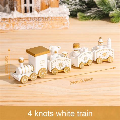 Merry Christmas Wooden Train Ornament - Gifts for idea