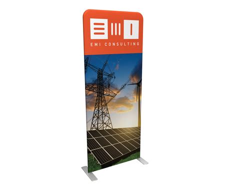 Waveline 36" Double-Sided Banner Stand | Trade Show Booth Display