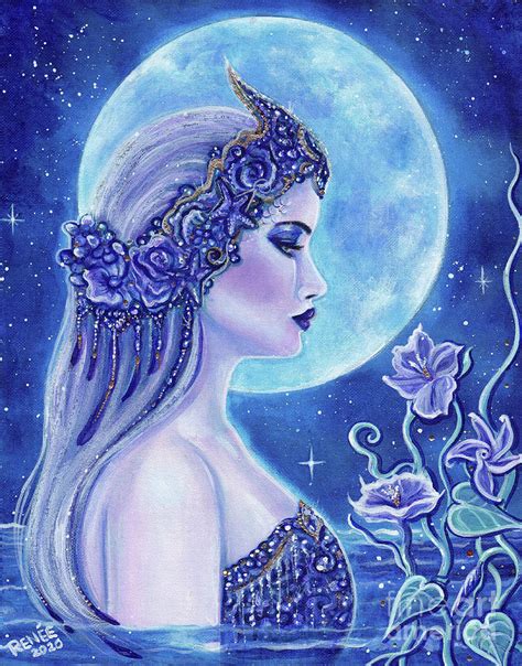 Salacia Goddess Painting by Renee Lavoie