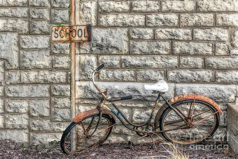 Rusty Bike at School Photograph by Lynn Sprowl | Fine Art America