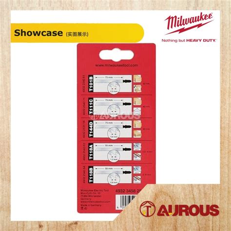 MILWAUKEE JIGSAW BLADES SET (5PCS) 4932-3458-25 - Aurous Hardware ...