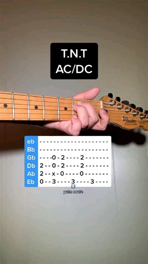 AC/DC TNT Guitar Tab | Guitar Riffs | How To Play Guitar | Guitar songs ...