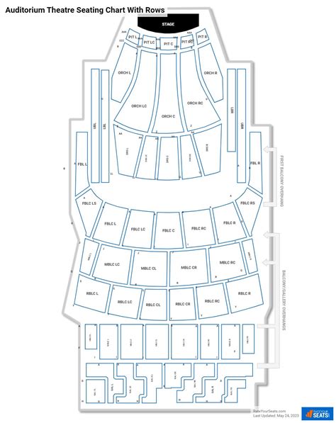 Auditorium Theatre Seating Chart - RateYourSeats.com