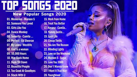 Pop Songs 2020 Top 50 Pop Song Playlist 2020 Best English Music ...