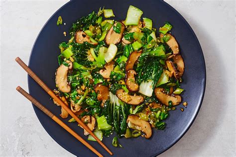 Combine bok choy and shiitake mushrooms for a vegetarian and vegan stir ...