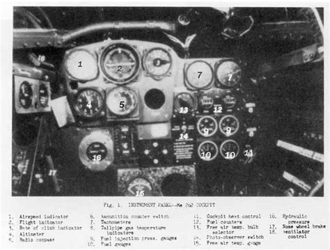 Luftwaffe Lovers: Messerschmitt 262 - cockpit