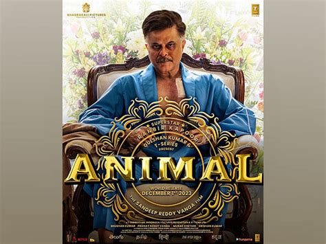 Anil Kapoor’s ‘Animal’ first look poster unveiled, teaser to be out ...