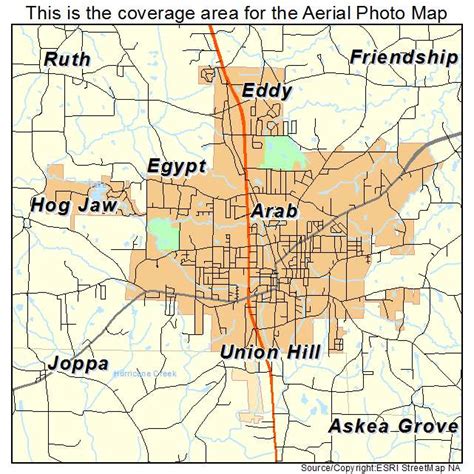 Aerial Photography Map of Arab, AL Alabama