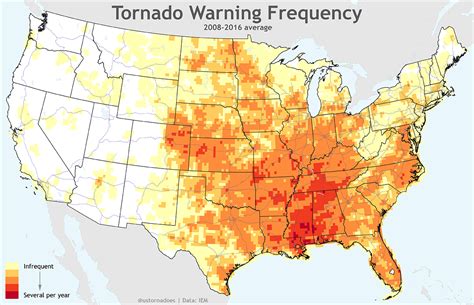 A look at all the tornado warnings since 2008 (maps) - ustornadoes.com