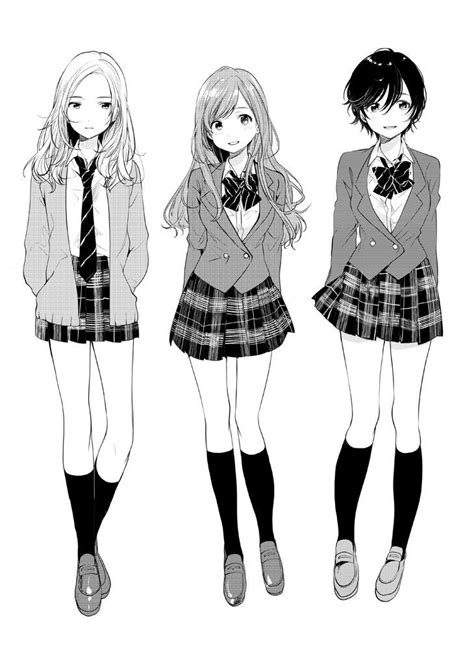 フライ on Twitter | Drawing anime clothes, School uniform anime, Anime uniform