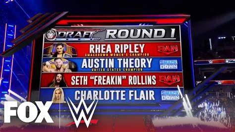 2023 WWE Draft Night 2, Round 1 | WWE on FOX - YouTube