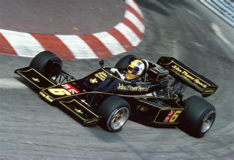 Gunnar Nilsson in a Lotus 77 during the Monaco... at Legends of Racing