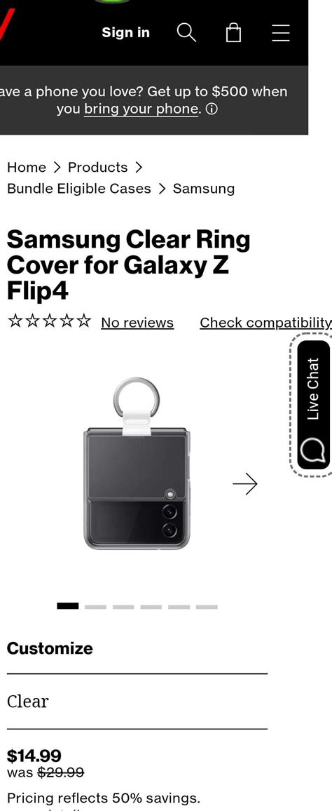 Samsung official z flip 4 cases 50 percent off at Verizon : r/galaxyzflip