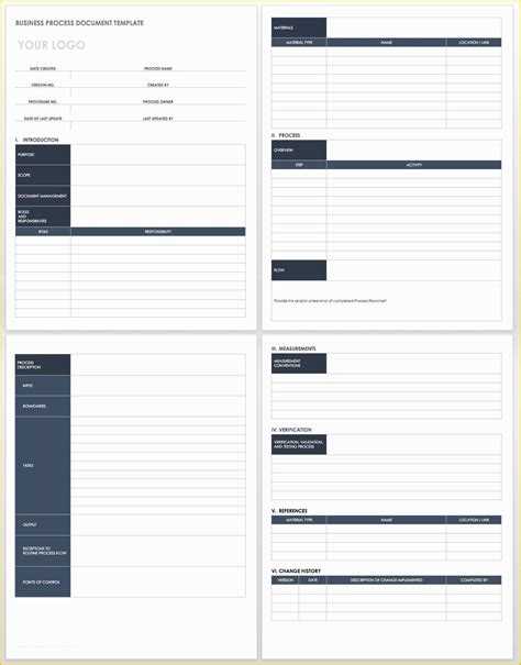 Process Document Template Free Of Best 25 Standard Operating Procedure ...