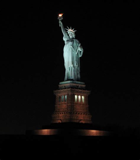 Encyclopedia: Liberty Statue at Night