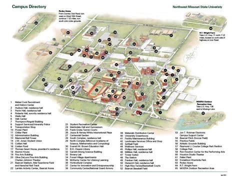 Missouri State University Campus Map - Large World Map