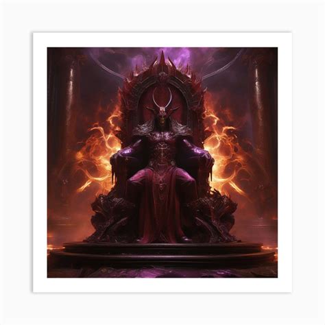 Throne Of Fire Art Print by Stanislav - Fy