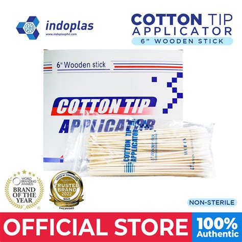 Indoplas Cotton Tip Applicator Stick Non Sterile - Pack of 100 | Lazada PH