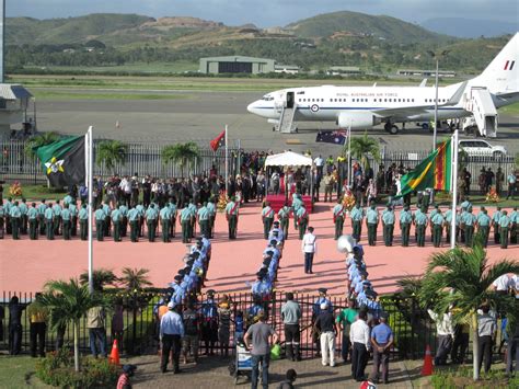 Typical Welcome of Foreign Dignitaries to Port Moresby, PNG