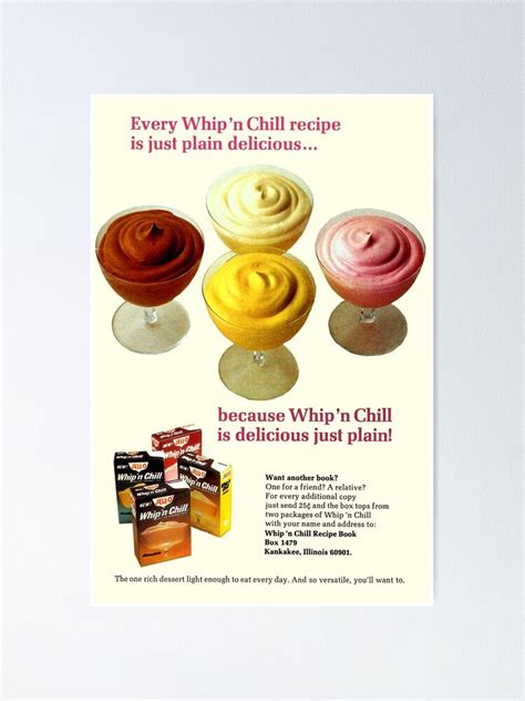 "WHIP 'n CHILL - ADVERT" Poster for Sale by ThrowbackAds | Redbubble