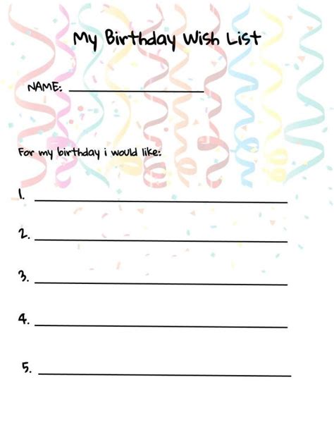 My Birthday Wish List - Etsy