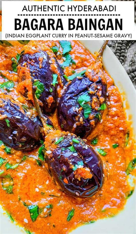 Hyderabadi Bagara Baingan Recipe - Indian Eggplant Curry