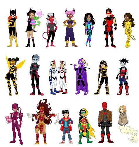 Teen Titans Roster Sheet #2 by Jeanbiscuit | Teen titans, Dc comics art ...