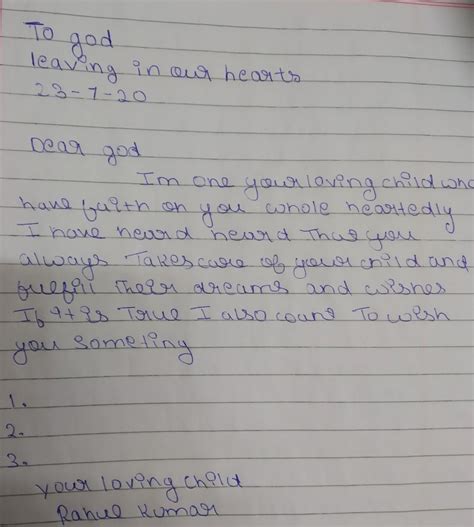 How To Write A Letter To God In English ~ Allcot Text