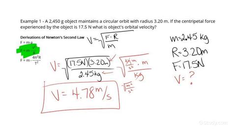 Determining an Object's Orbital Velocity in Circular Motion | Physics ...