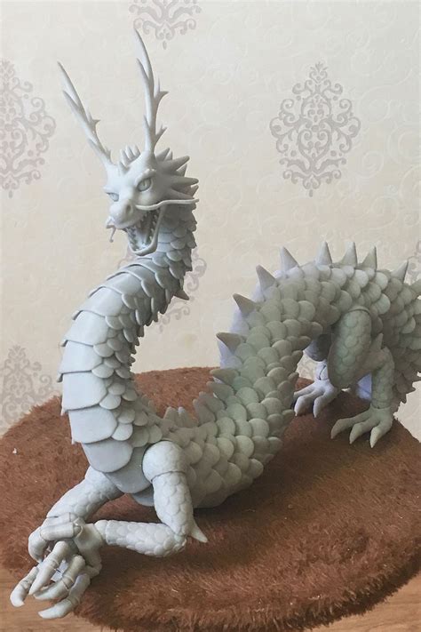 The process of creating a Chinese dragon from polymer clay | Sculpture ...