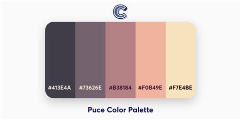 Colorpoint - Beautiful Color Palettes - Puce Color Palette