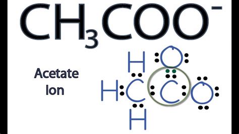 draw all resonance structures for the acetate ion ch3coo ...