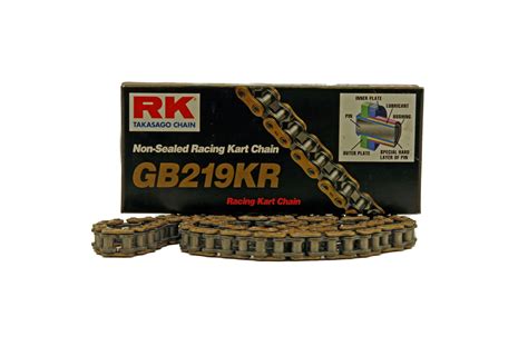 Rk Gold 219 Non Oring Chain - Black Racing