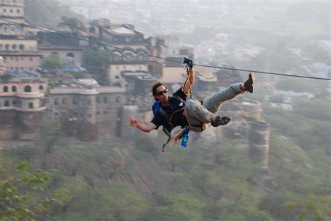 Flying Fox Neemrana Fort Palace Nothing better than flying over the ...