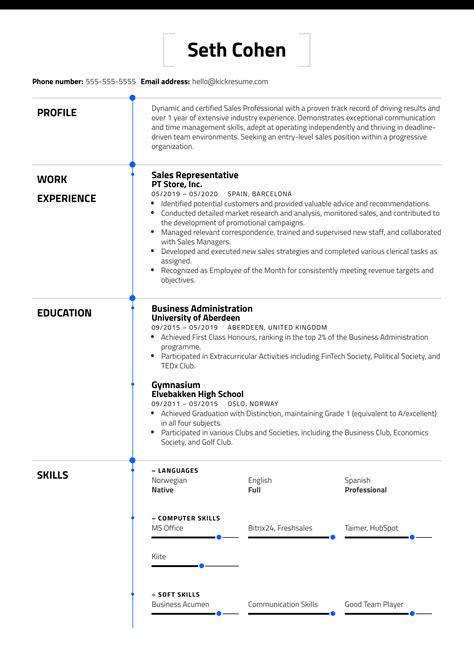 Sample Basic Resume Template