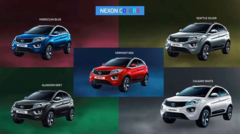 Tata-Nexon-Color-Variants - GaadiKey