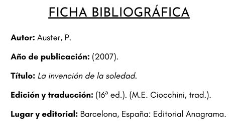 sensación Pesimista ácido fichas bibliograficas apa ejemplos carta ...