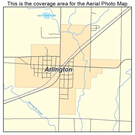 Aerial Photography Map of Arlington, KS Kansas