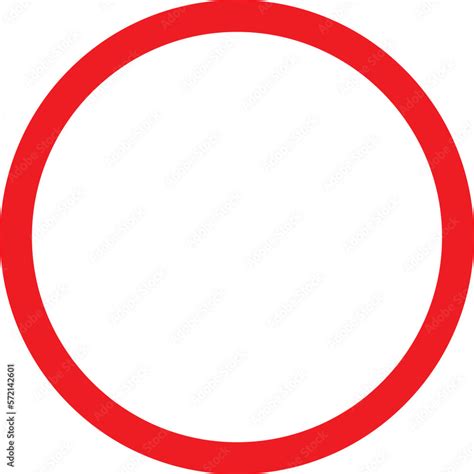 red circle frame icon Stock Vector | Adobe Stock