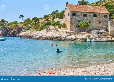 Beaches of Hvar, Croatia editorial photography. Image of rocky - 152115857