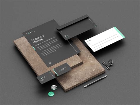 Free stationery mockup - Mockups Design