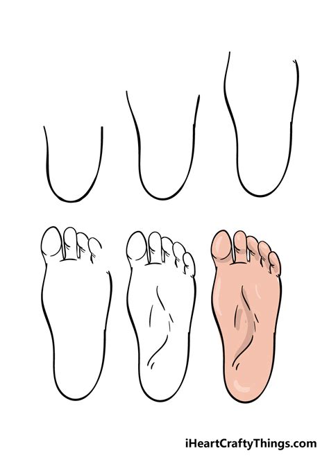 Foot Drawing - How To Draw A Foot Step By Step