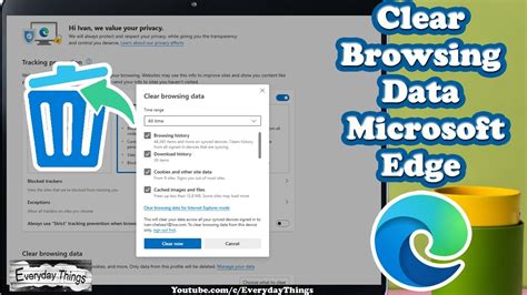 How to Clear Browsing Data in Microsoft Edge - YouTube