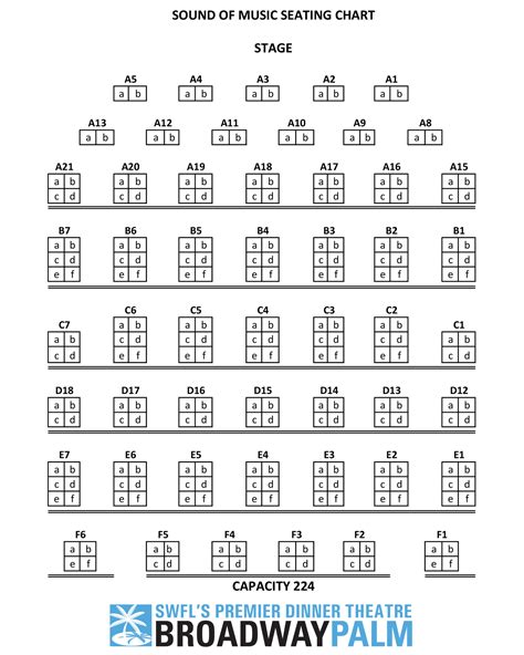 Seating Charts - Broadway Palm Dinner Theatre