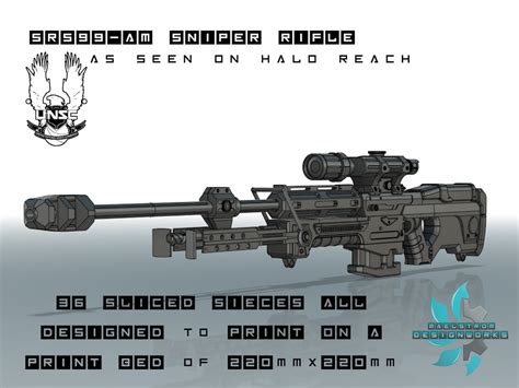 Halo Reach Sniper Rifle SRS99-AM Files for 3D Printing - Etsy