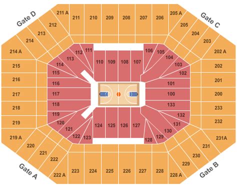 Dean Smith Center Seating Chart - Chapel Hill